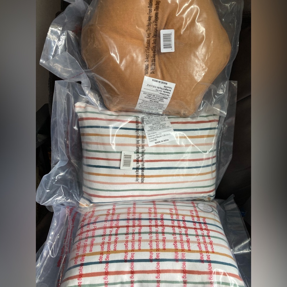 Striped and Plaid Throw Pillows